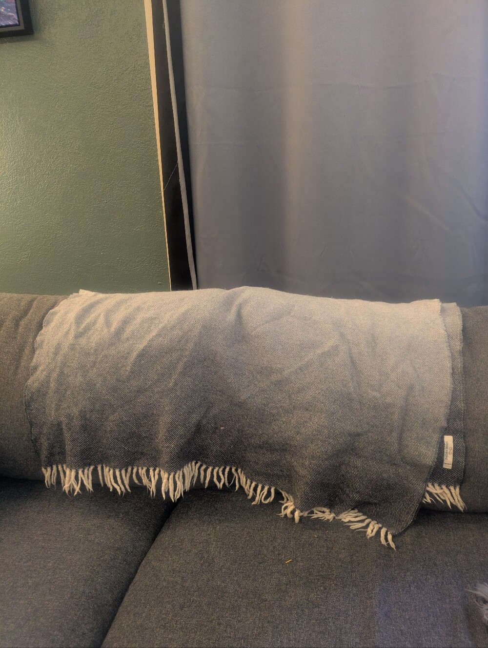 Brahms Mount Wool Ombre Throw Blanket